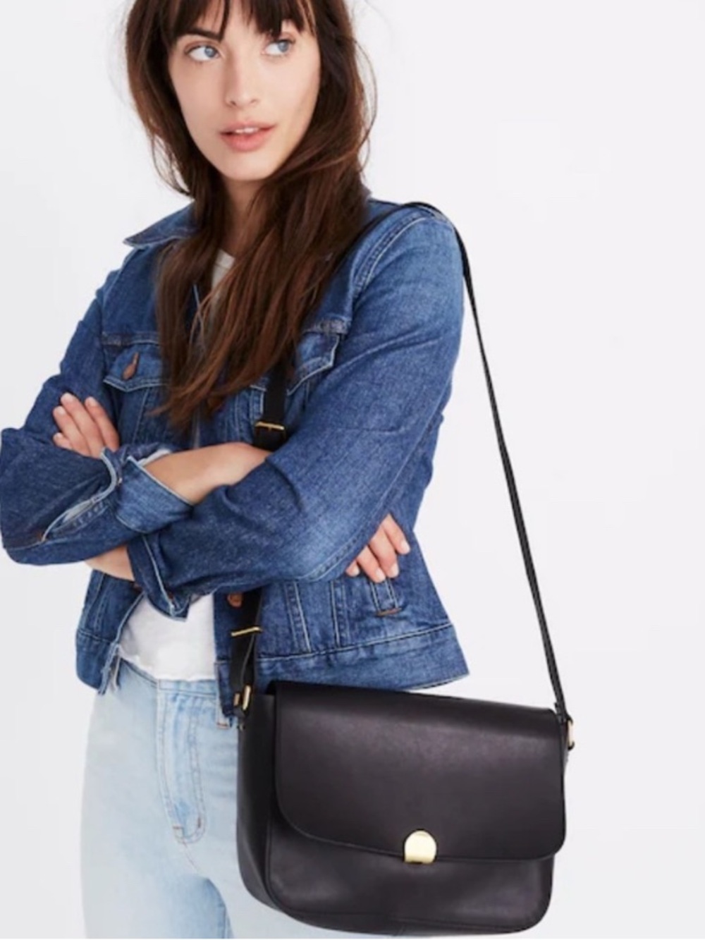 Madewell The Abroad Shoulder Bag black